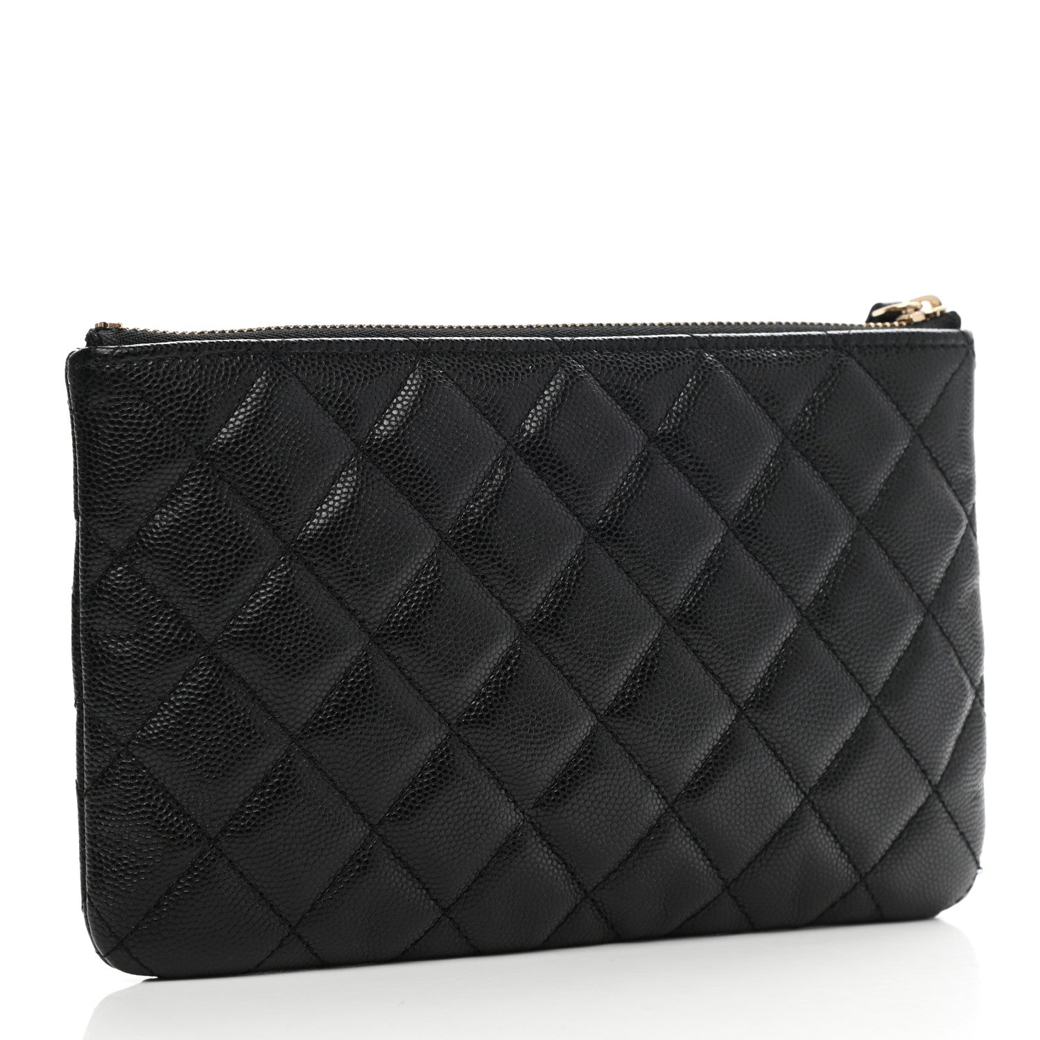 Chanel Caviar Quilted Small French New Wave CC Pouch Black 3 of 8