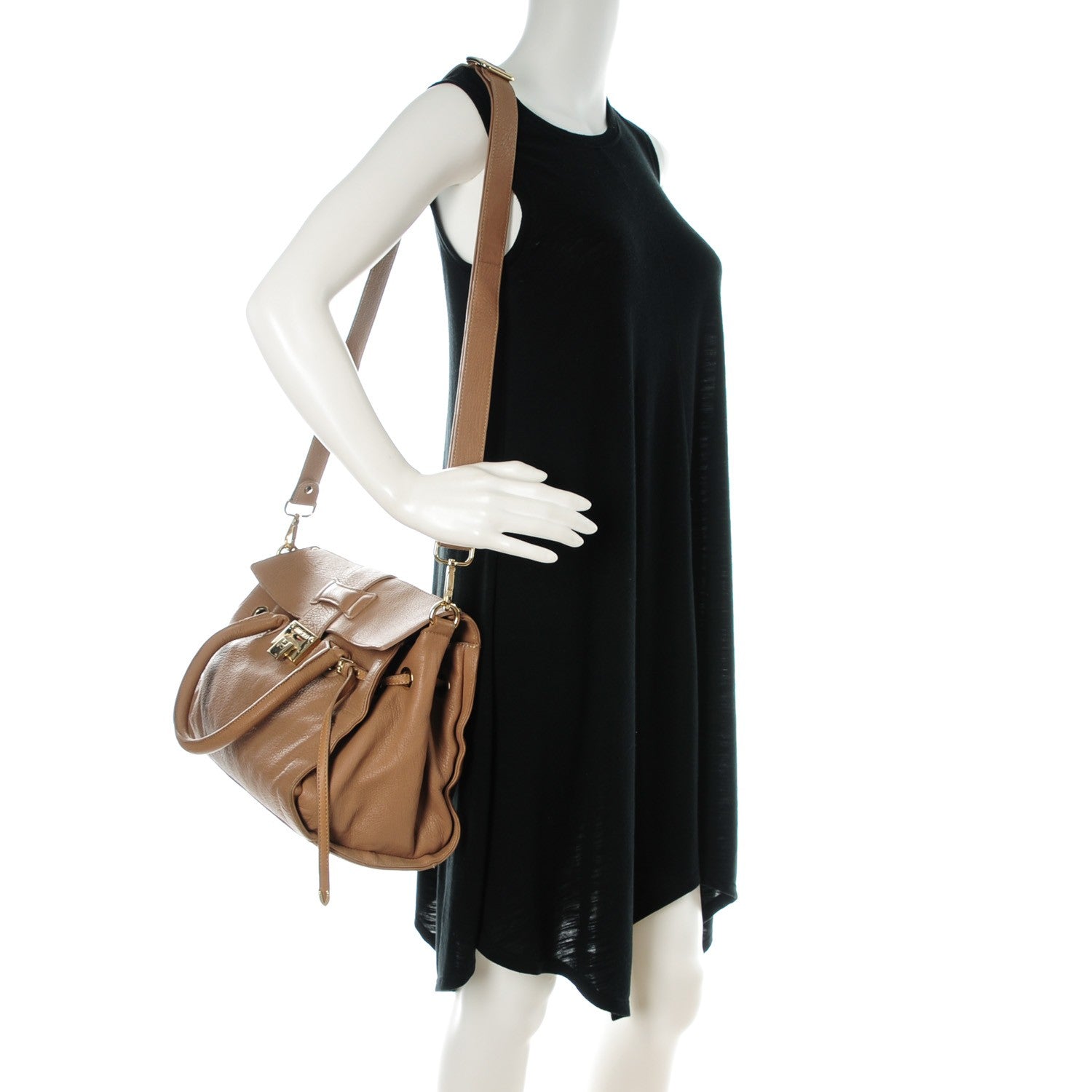 Jimmy Choo Grainy Calf Medium Rosalie Satchel Nude 2 of 11