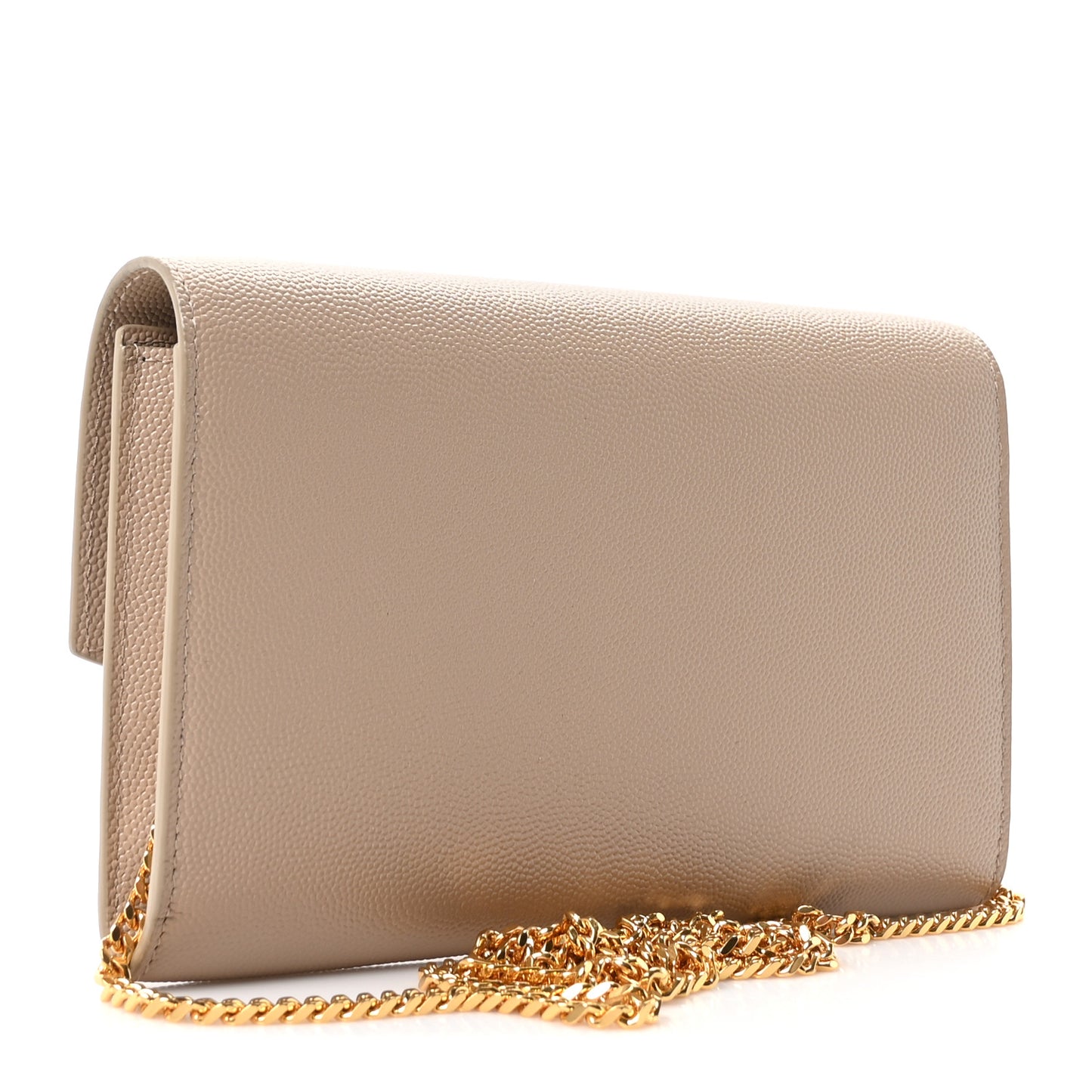 Grain De Poudre Monogram Uptown Chain Wallet Dark Beige