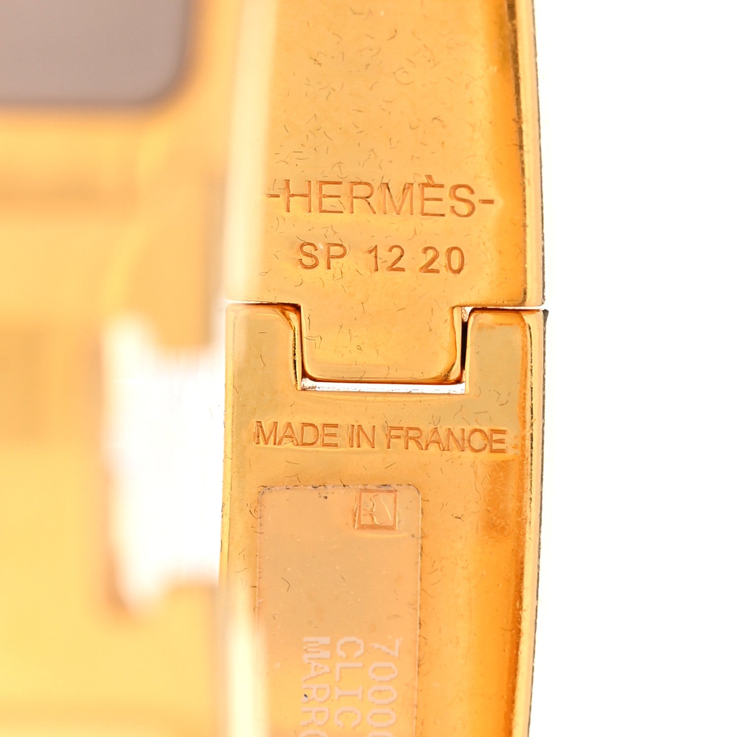 Hermes Enamel Narrow Clic Clac H Bracelet PM Marron Glace 4 of 6