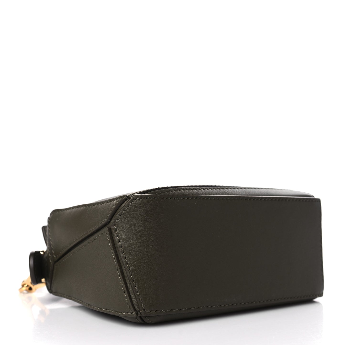 Calfskin Mini Puzzle Bag Khaki Green