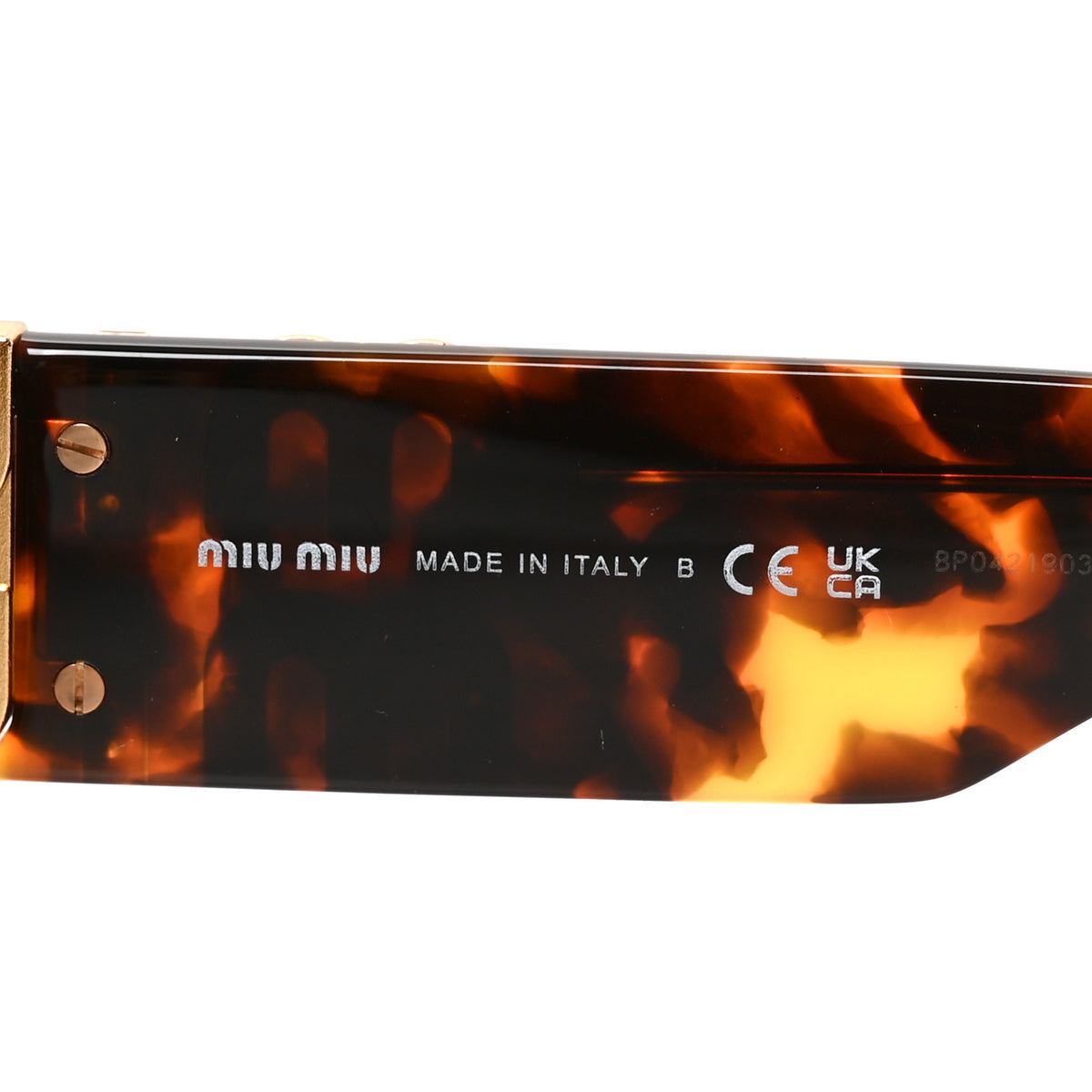 Acetate Miu Glimpse Sunglasses SMU 09WS Havana