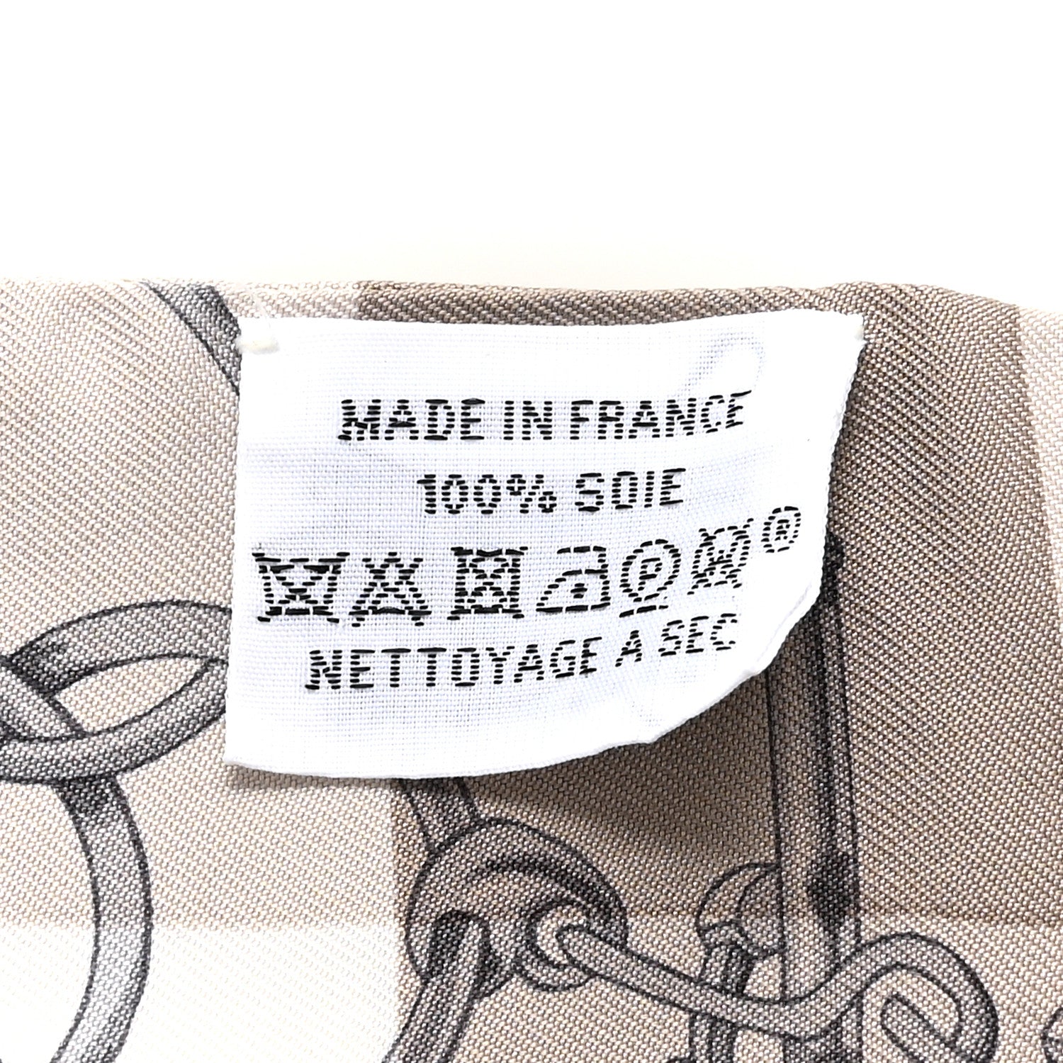 Hermes Silk Mors Et Gourmettes Vichy Twilly Etoupe Jaune Vif White 3 of 6
