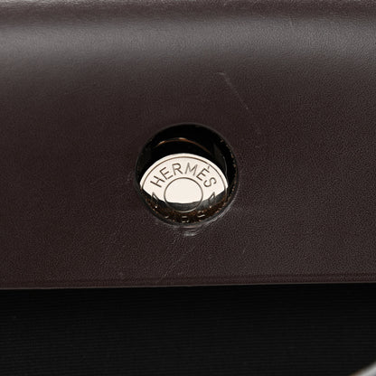Hermes Military Toile Vache Hunter Herbag Zip PM 31 Black Ebene 10 of 10