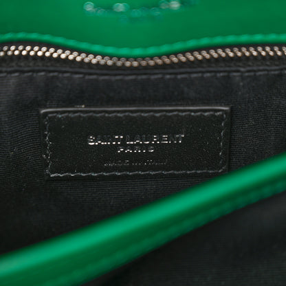 Saint Laurent Calfskin Y Quilted Monogram Toy Loulou Crossbody Bag Green Field 6 of 10