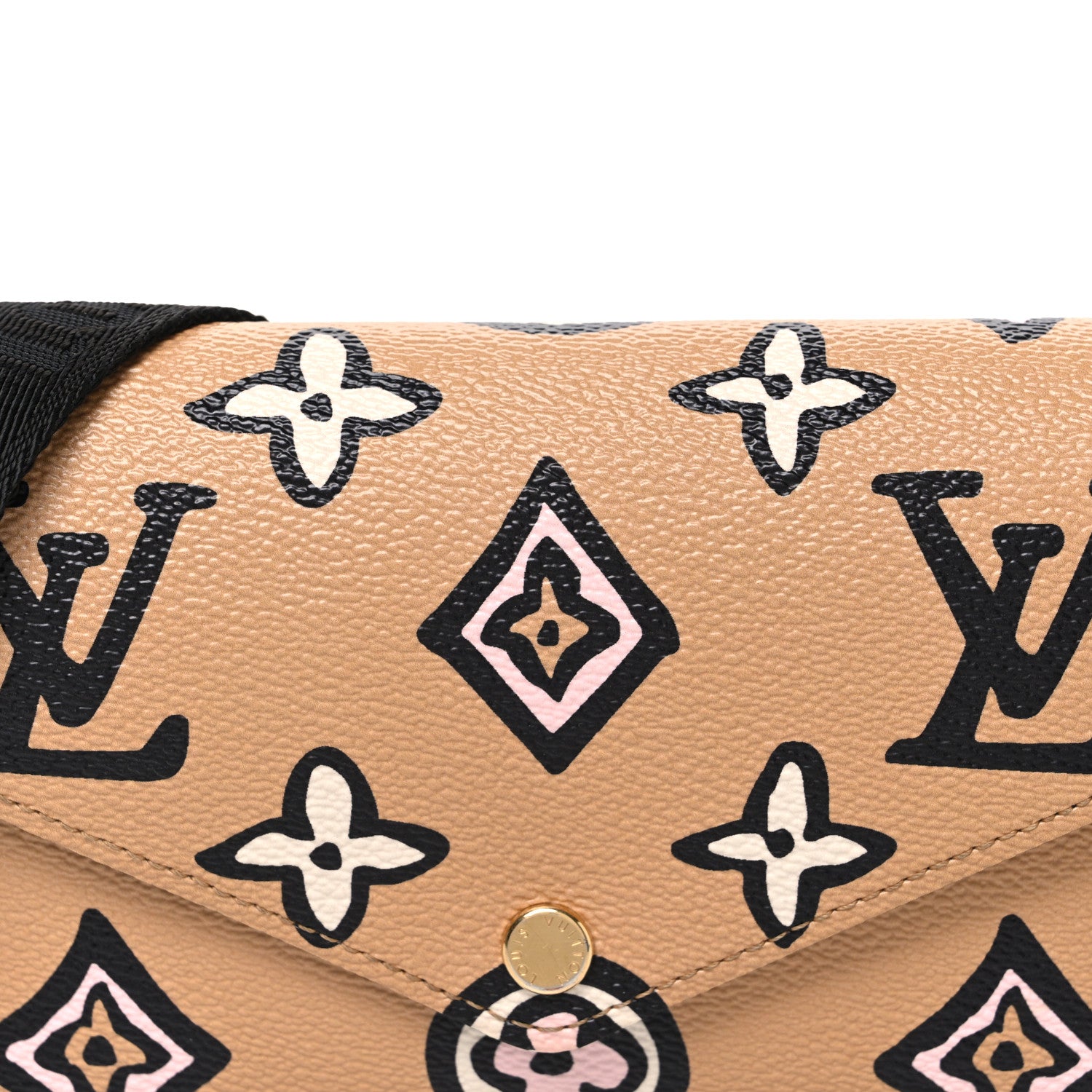 Louis Vuitton Monogram Wild At Heart Felicie Strap & Go Arizona Creme 7 of 9