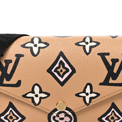 Louis Vuitton Monogram Wild At Heart Felicie Strap & Go Arizona Creme 7 of 9