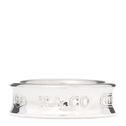 Tiffany Sterling Silver 1837 Band Ring 57 8 1 of 5