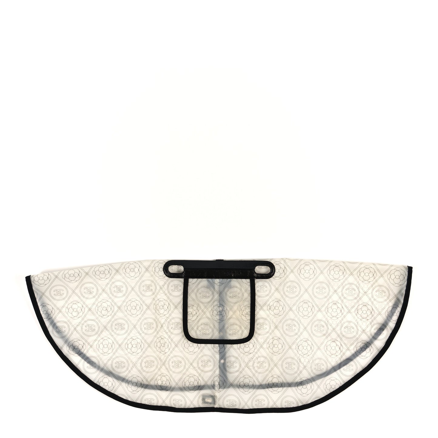 PVC Calfskin Coco Bag Raincoat White Black