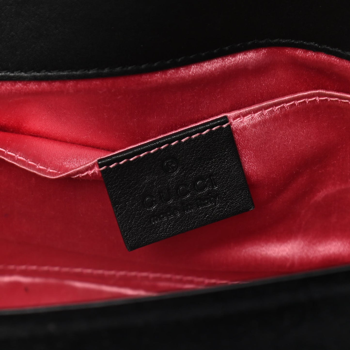 Velvet Matelasse Mini GG Marmont Shoulder Bag Black