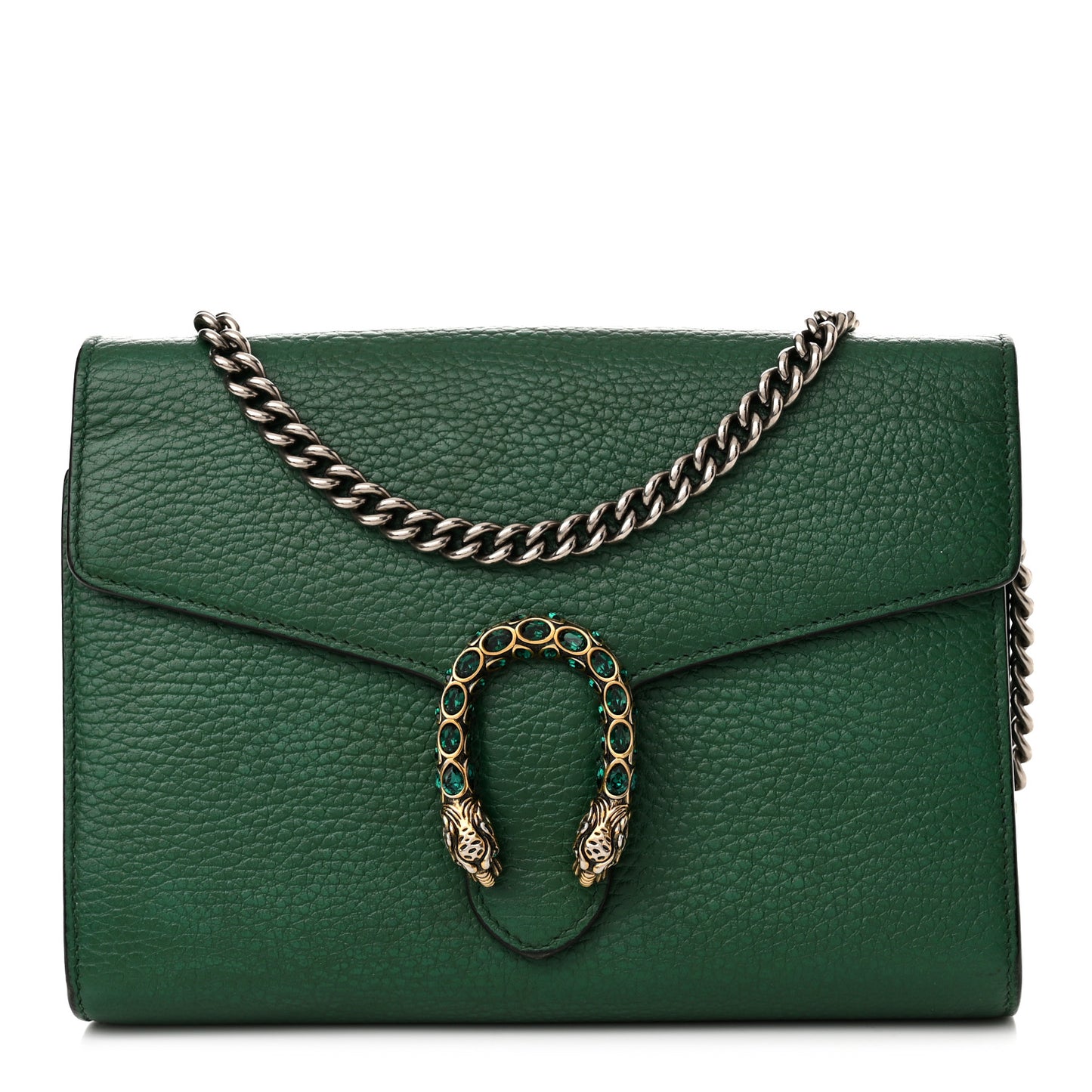 Calfskin Mini Dionysus Chain Wallet Emerald