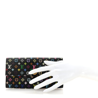 Louis Vuitton Monogram Multicolor Sarah Wallet Black Grenade 2 of 6