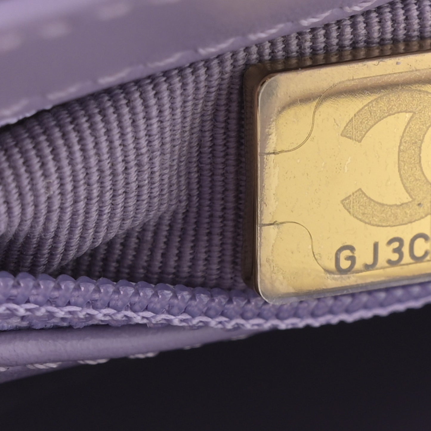 Shiny Aged Calfskin Quilted Nano Kelly Shopper Lilac