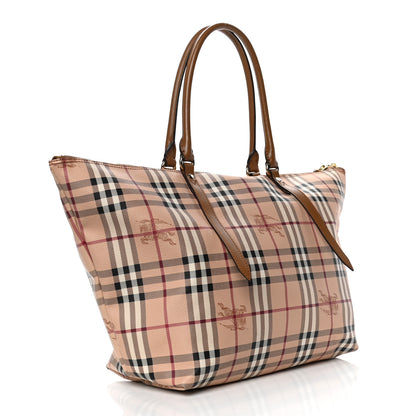 Burberry Haymarket Check Medium Salisbury Tote Camel 2 of 4