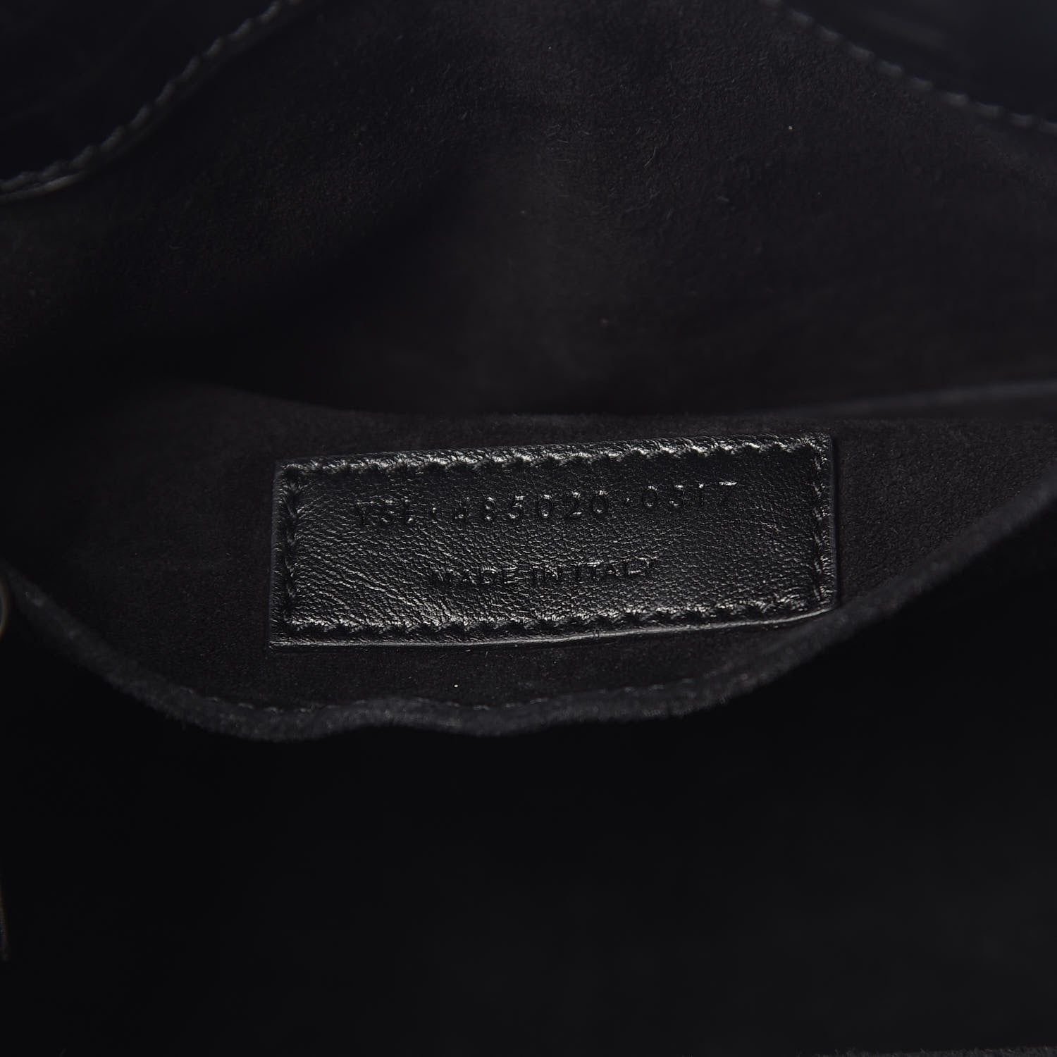 Saint Laurent Calfskin Crocodile Embossed Nano Supple Sac De Jour Black 7 of 10