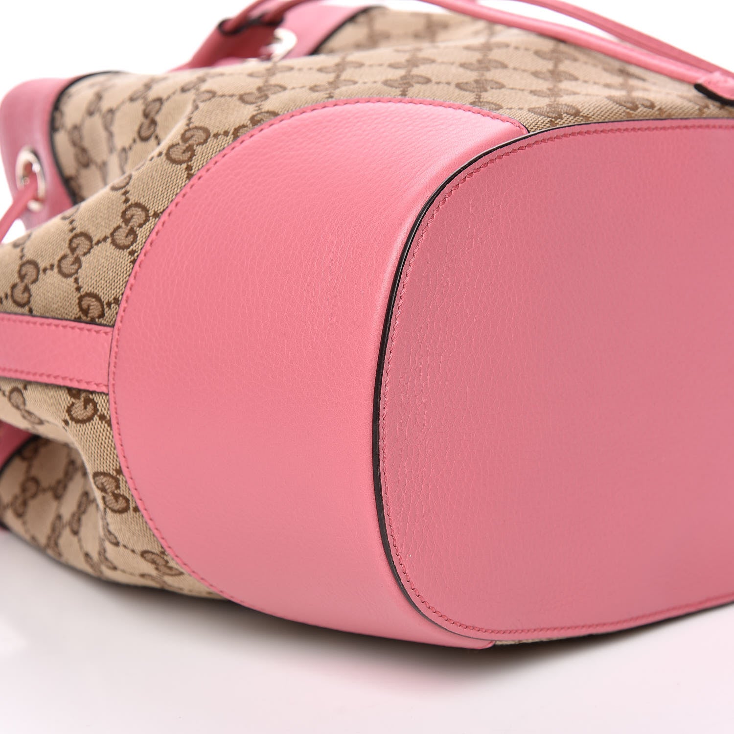 Gucci GG Monogram Calfskin Bucket Bag Pink 8 of 10