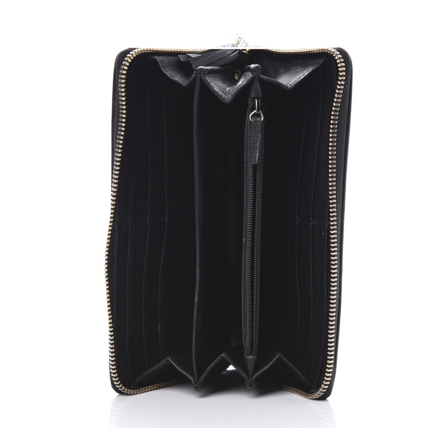Gucci Calfskin Soho Zip Around Wallet Black 5 of 10