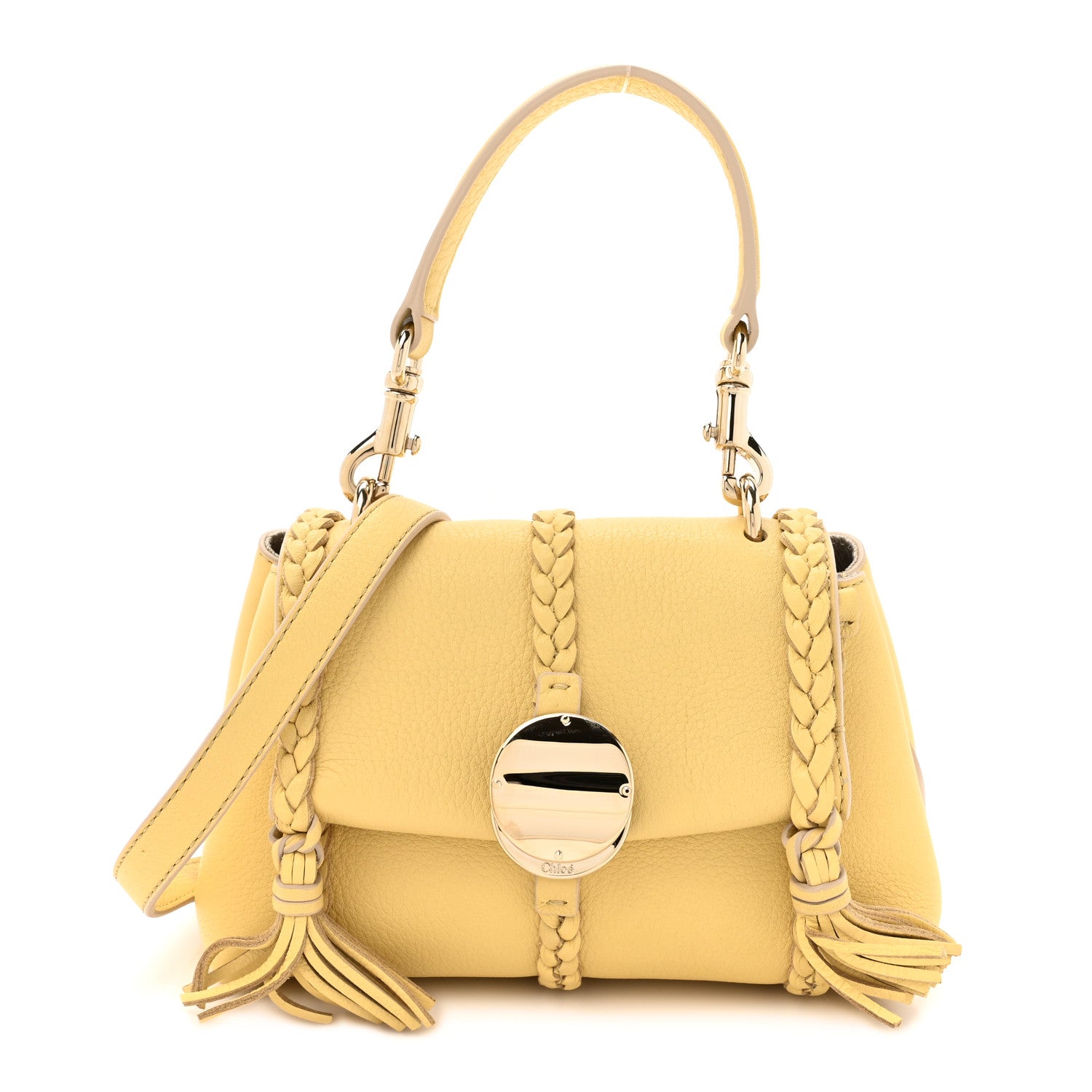 Chloe Smooth Calfskin Mini Penelope Soft Shoulder Bag Softy Yellow 1 of 9