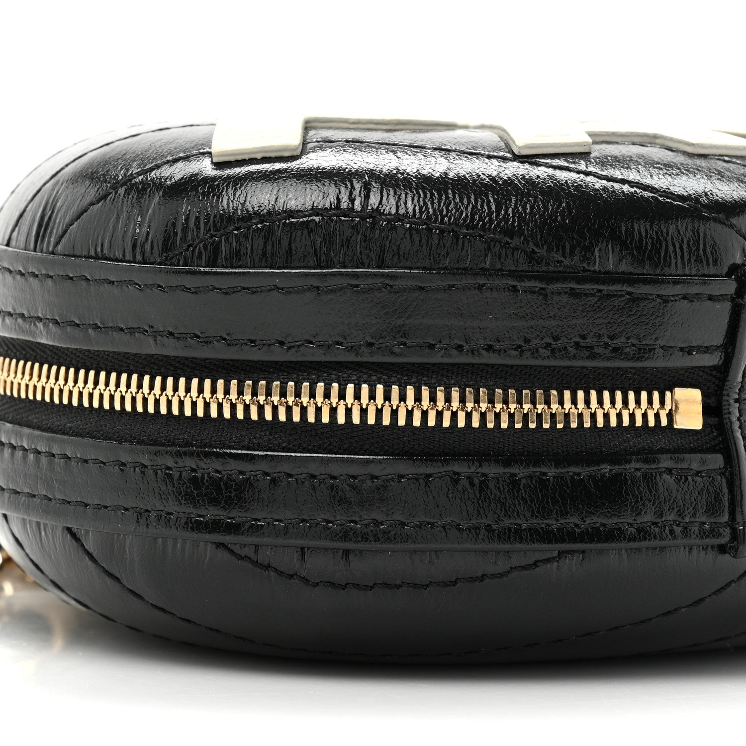 Chanel Lambskin Embroidered Chevron Quilted La Pausa Tassel Clutch Black 9 of 9