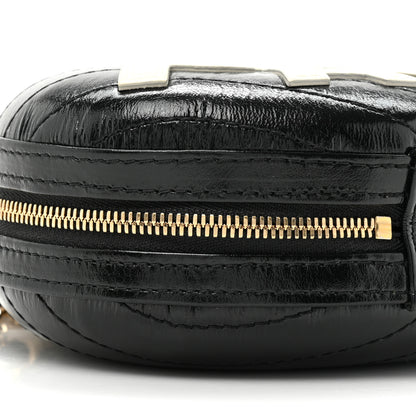 Chanel Lambskin Embroidered Chevron Quilted La Pausa Tassel Clutch Black 9 of 9
