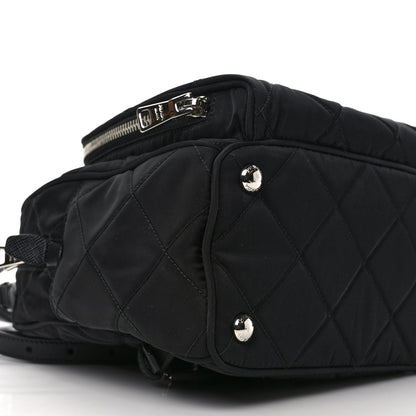 Prada Nylon Tessuto Impuntu Quilted Backpack Black 9 of 10