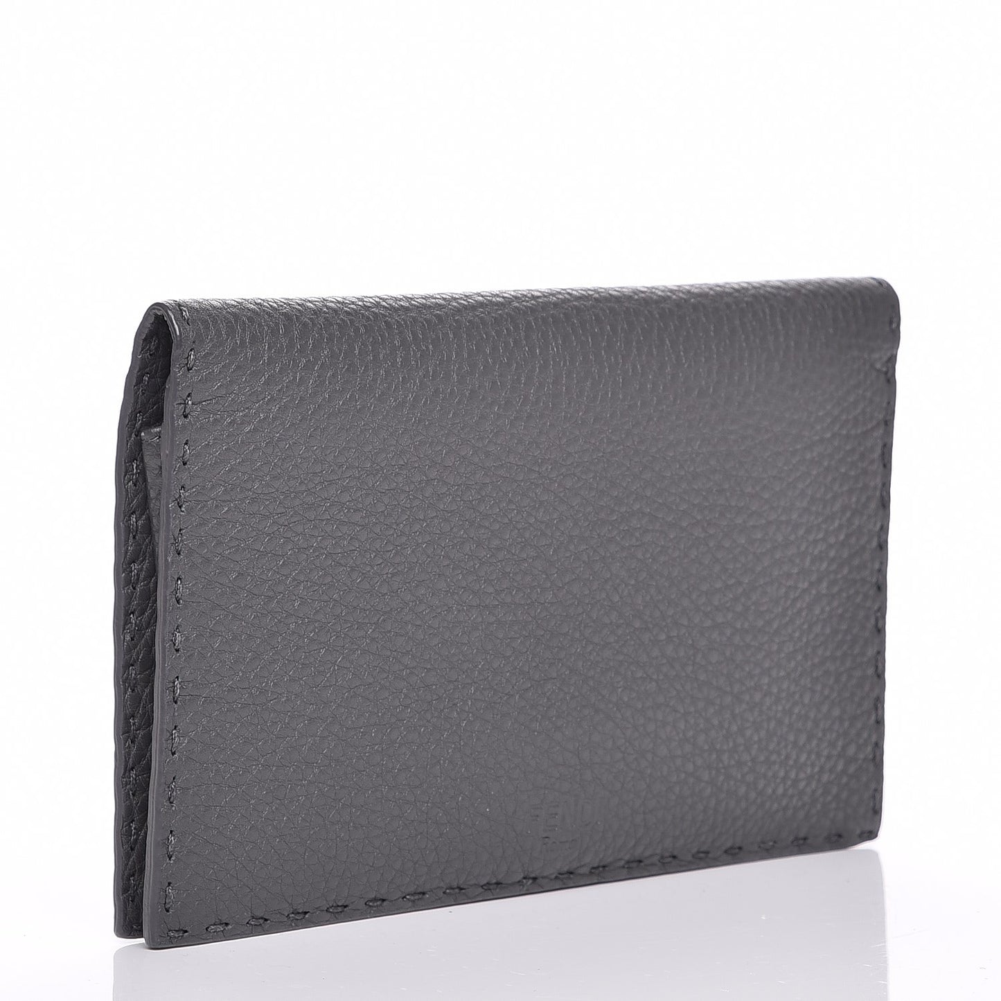 Cuoio Romano Selleria Mini Peekaboo Clutch Wallet Asfalto