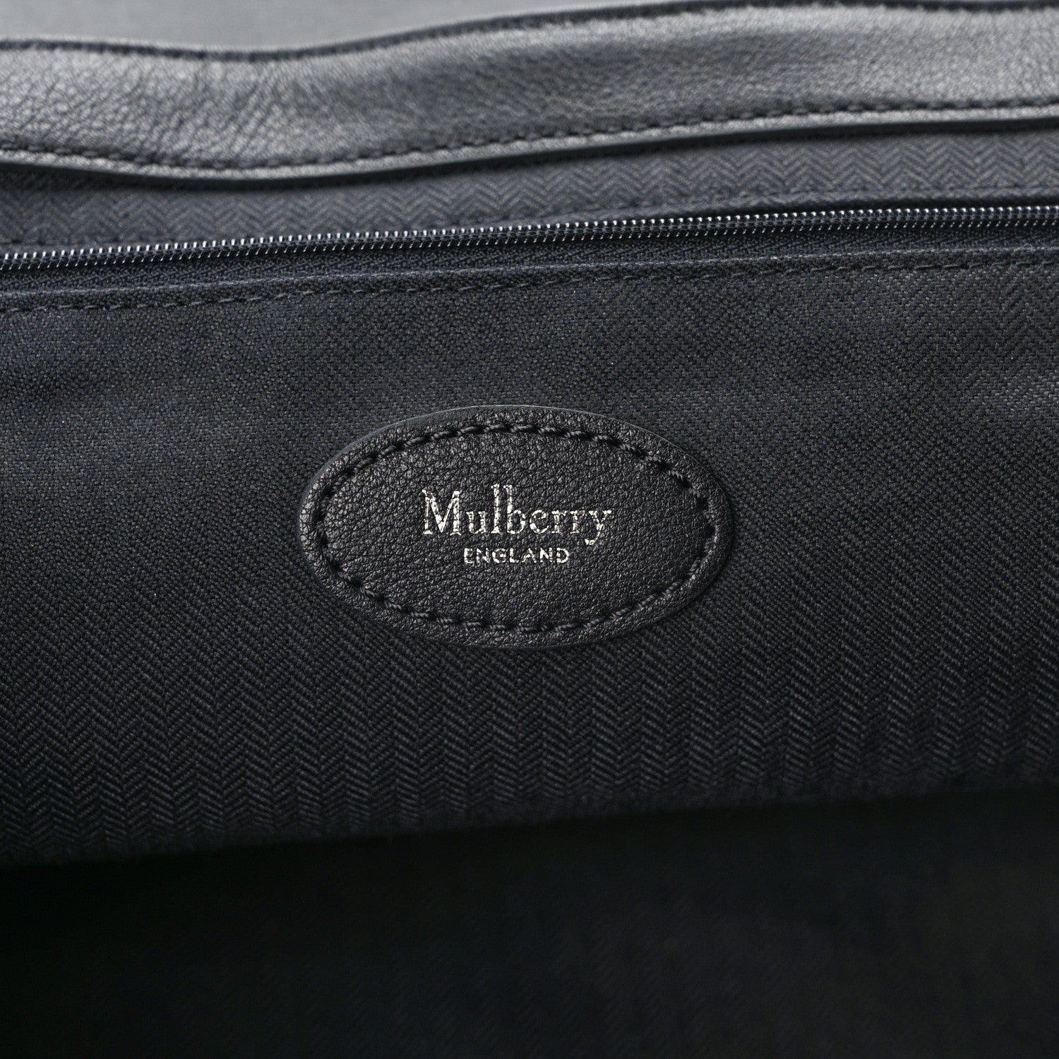 Mulberry Polished Buffalo Check Printed Medium Alexa Black White 6 of 8
