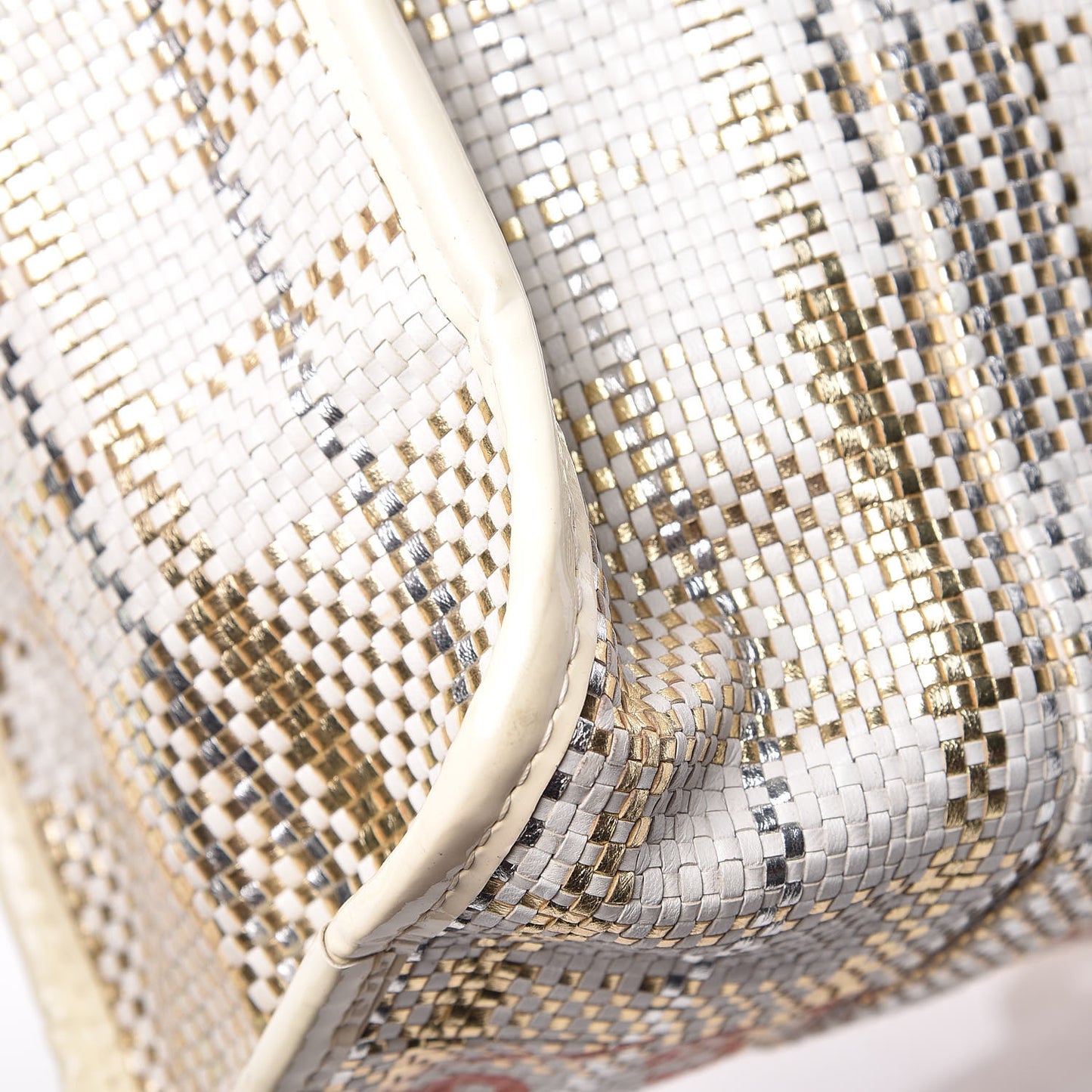Braided Street Shopper PM Gold