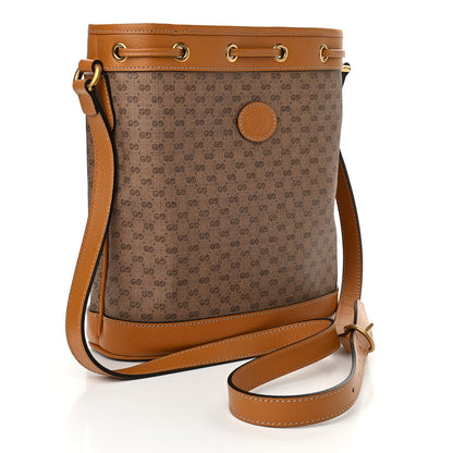 Gucci X DISNEY Mini Vintage GG Supreme Monogram Bucket Bag Beige Vintage Sun Oil 3 of 11