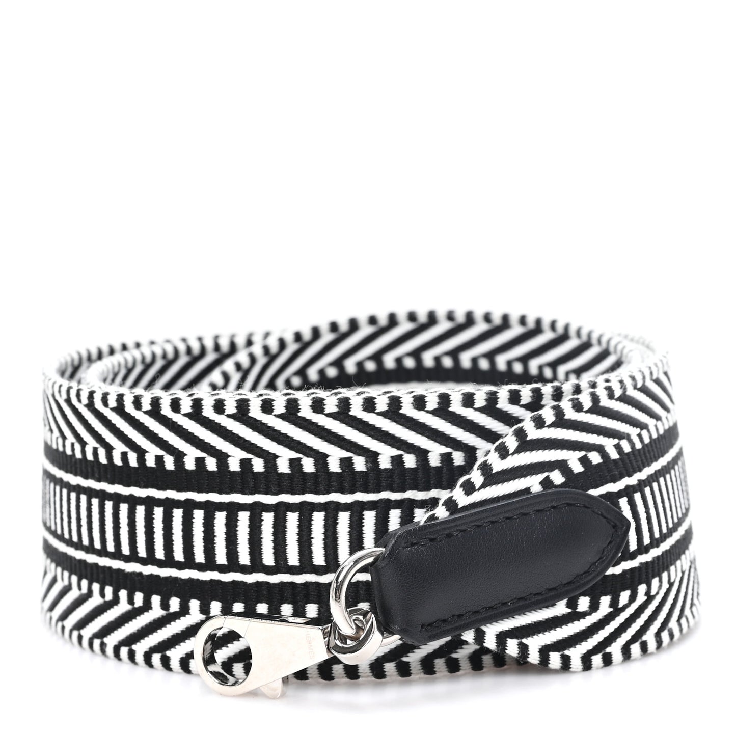 Toile Swift 50mm Sangle Cavale Shoulder Strap Black Ecru