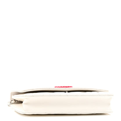 Chanel Caviar Quilted Chanel 19 Wallet On Chain WOC White Pink 4 of 12