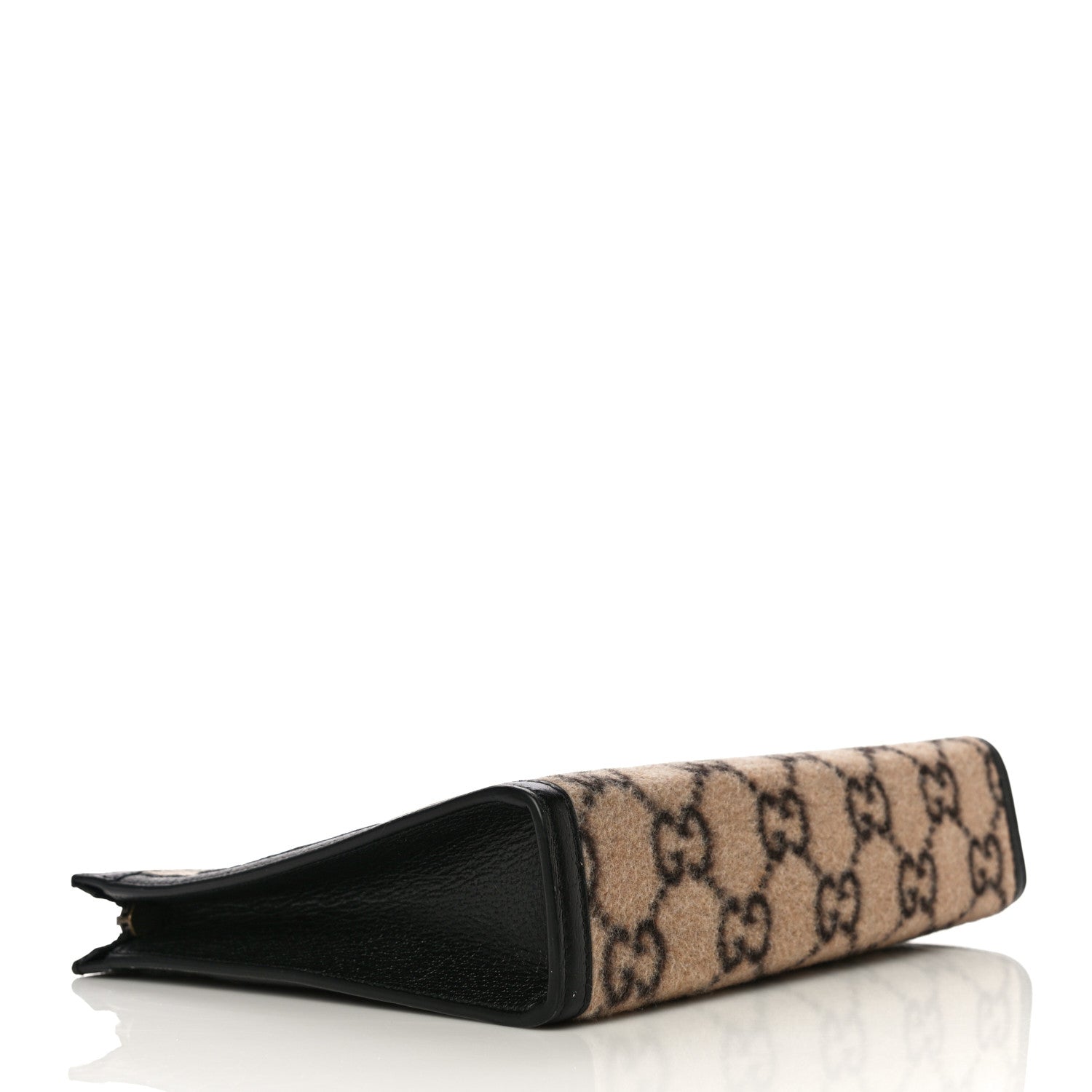 Gucci Monogram Wool Pouch Brown 4 of 12