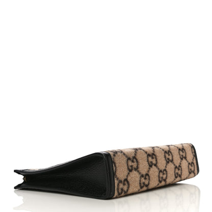 Gucci Monogram Wool Pouch Brown 4 of 12
