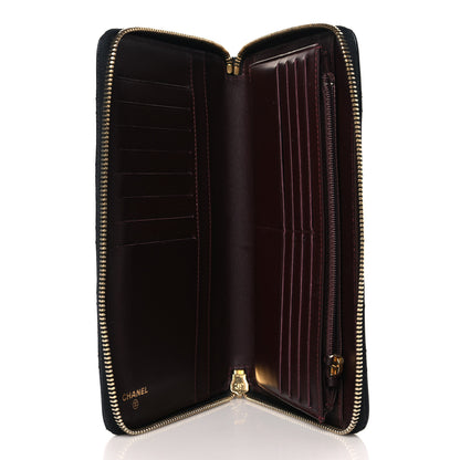 Chanel Caviar Quilted Large Zip Around Organizer Wallet Black 5 of 9