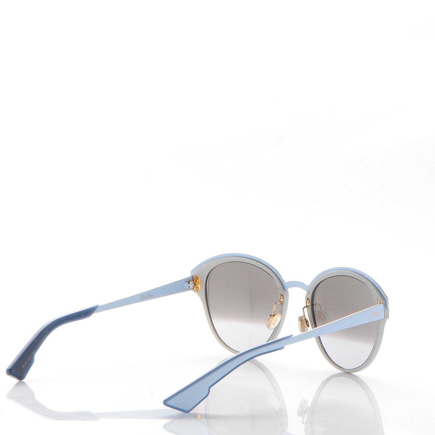 Sun Mirrored Round Sunglasses Blue