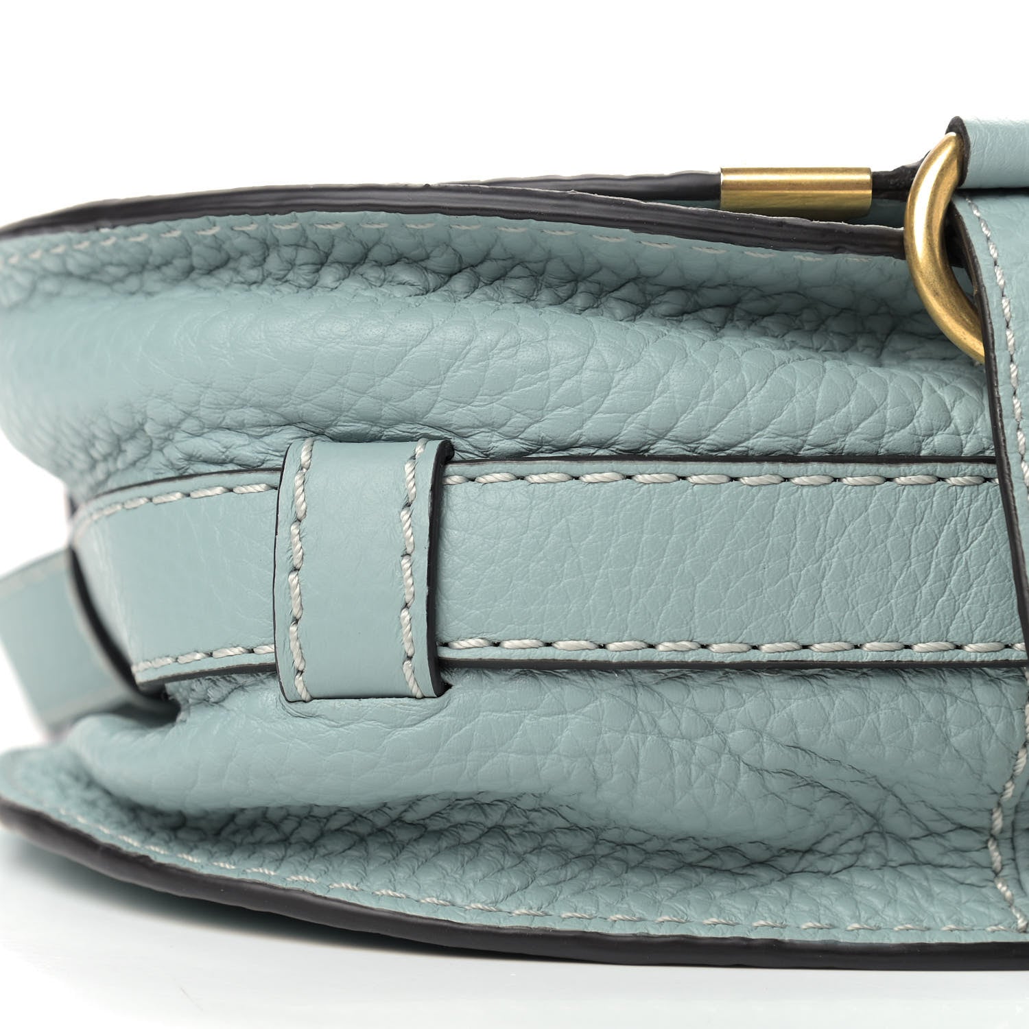 Chloe Calfskin Marcie Round Crossbody Bag Faded Blue 5 of 8