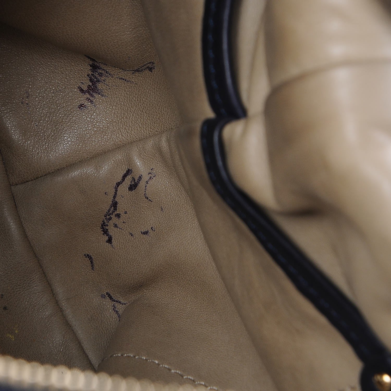 Louis Vuitton Calfskin Sac Louis Bleu 7 of 8