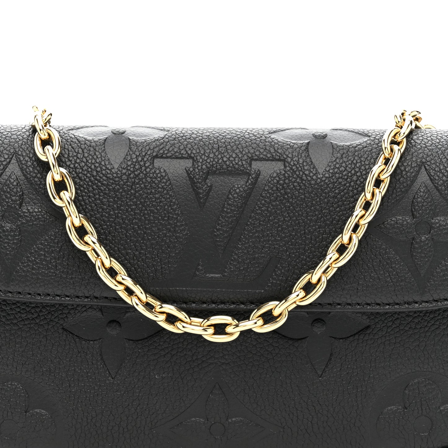 Empreinte Monogram Giant Ivy Wallet On Chain Black