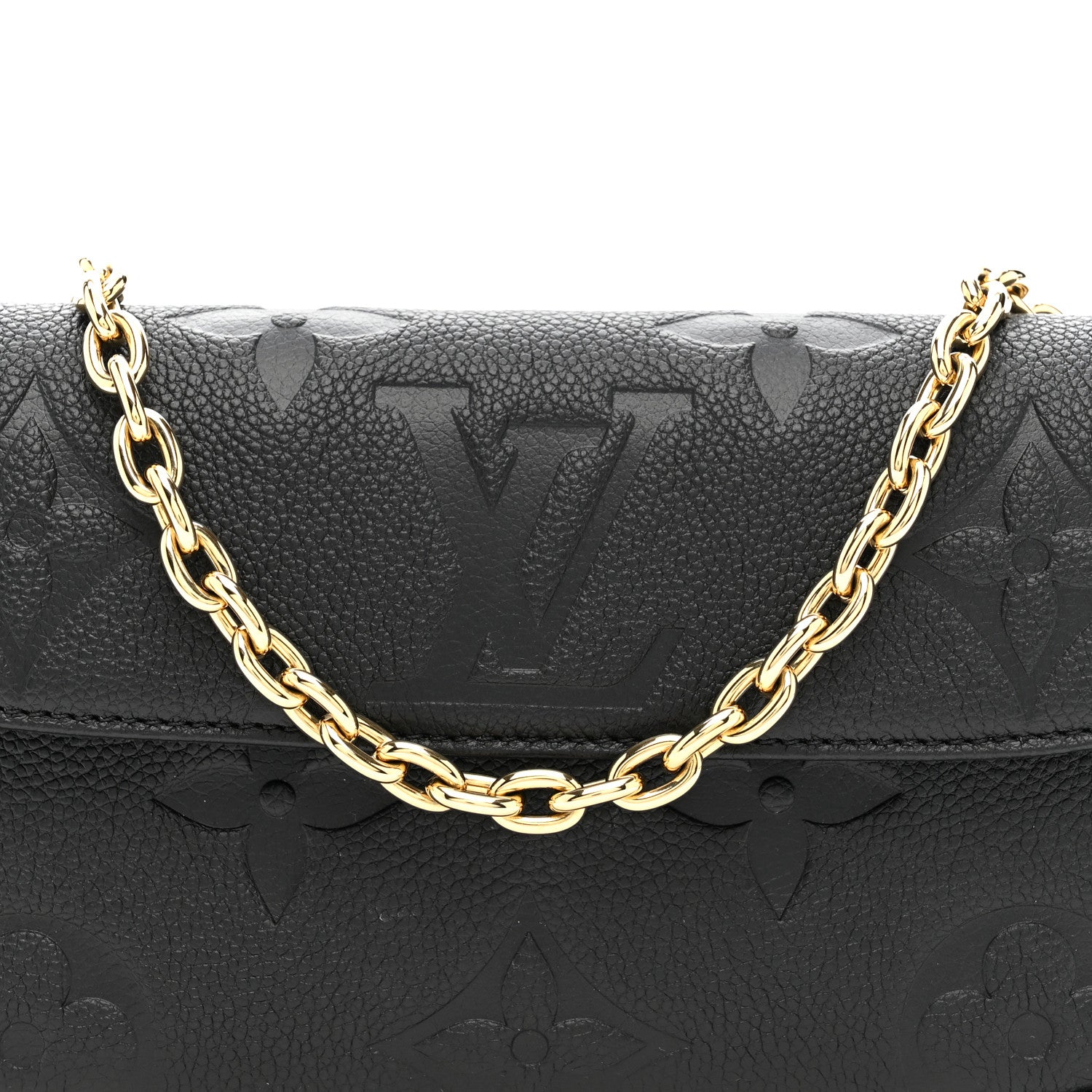 Louis Vuitton Empreinte Monogram Giant Ivy Wallet On Chain Black 7 of 9