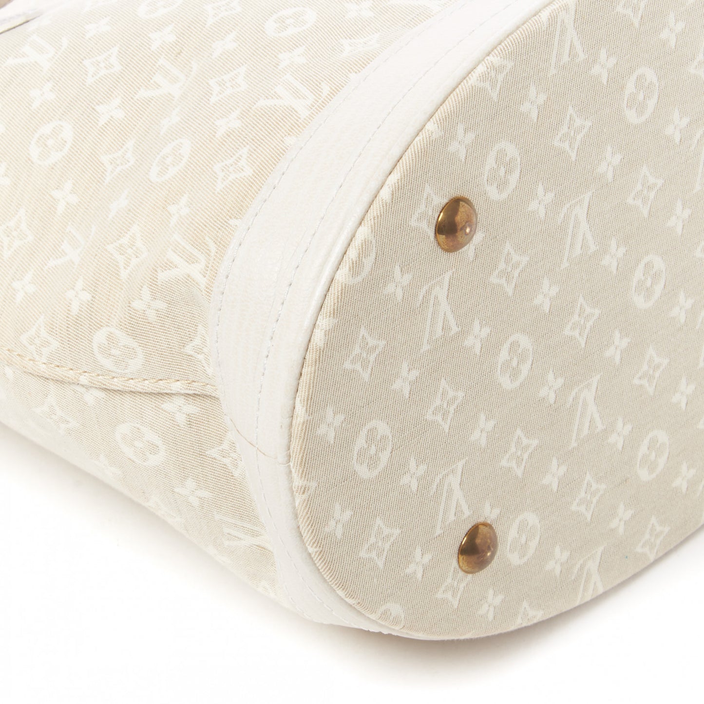 Mini Lin Monogram Bucket Bag Dune