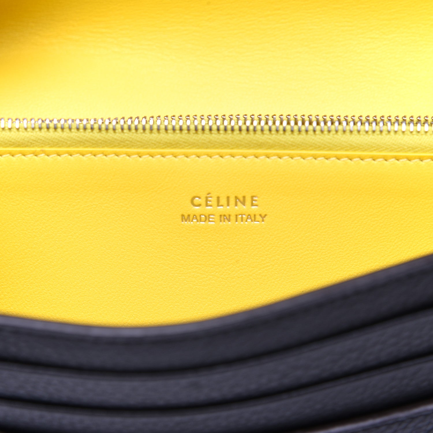 Celine Drummed Calfskin Large Multifunction Flap Wallet Black 8 of 9