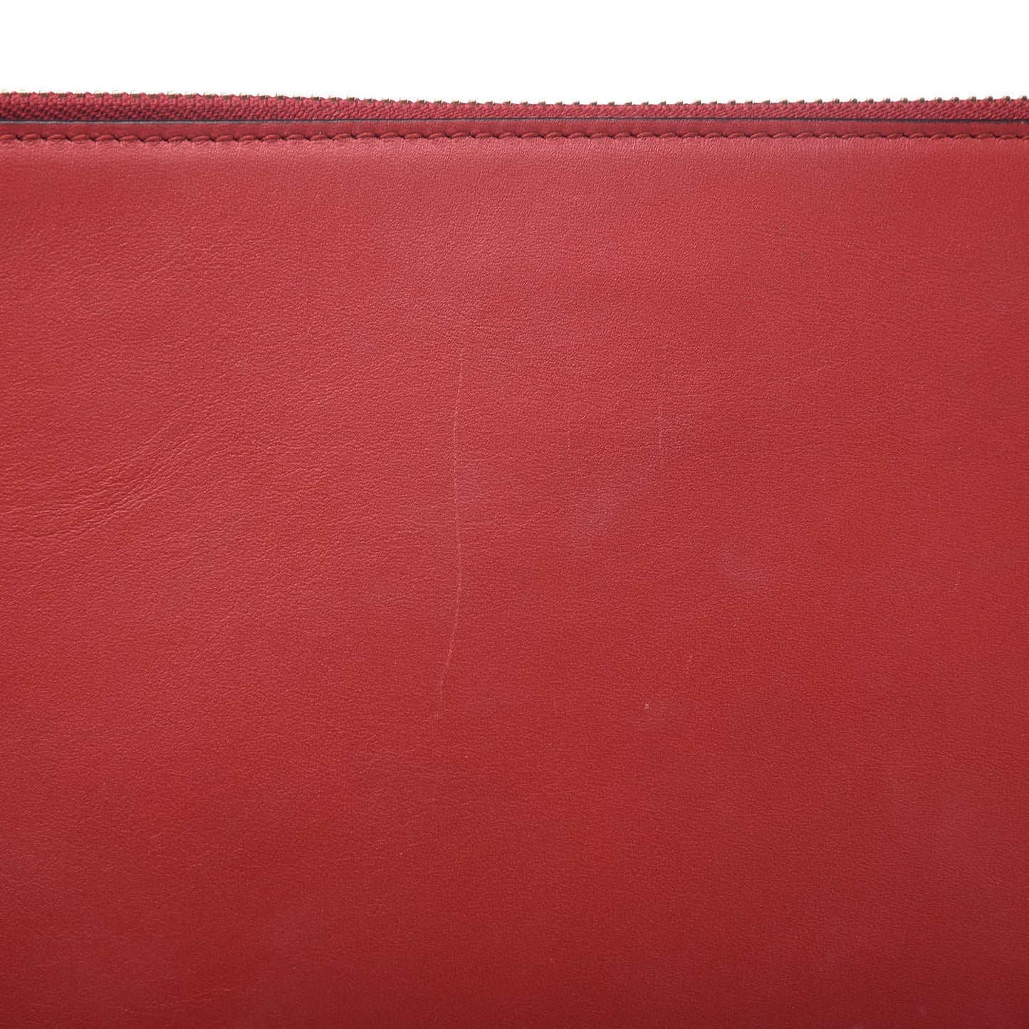 GG Supreme Monogram Merveilles Lips Zip Pouch Hibiscus Red