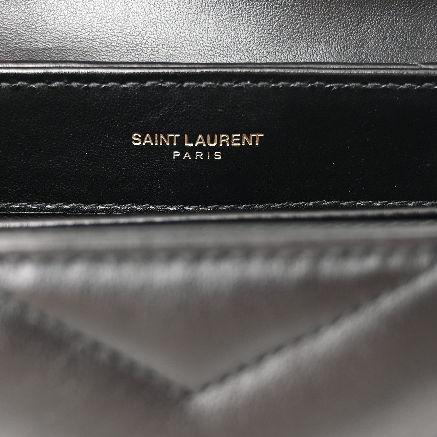 Saint Laurent Calfskin Y Quilted Monogram Toy Loulou Crossbody Bag Black 6 of 12