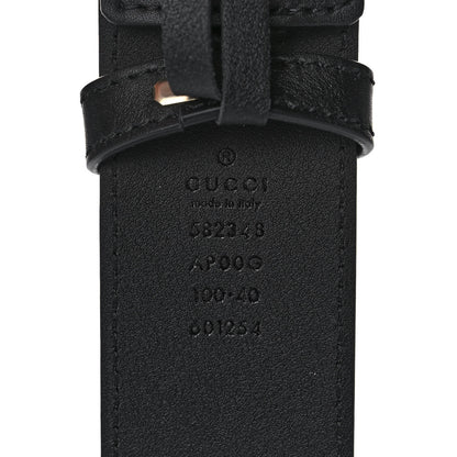 Gucci Moon Calfskin Scales Double G 40mm Belt 100 40 Black 3 of 4