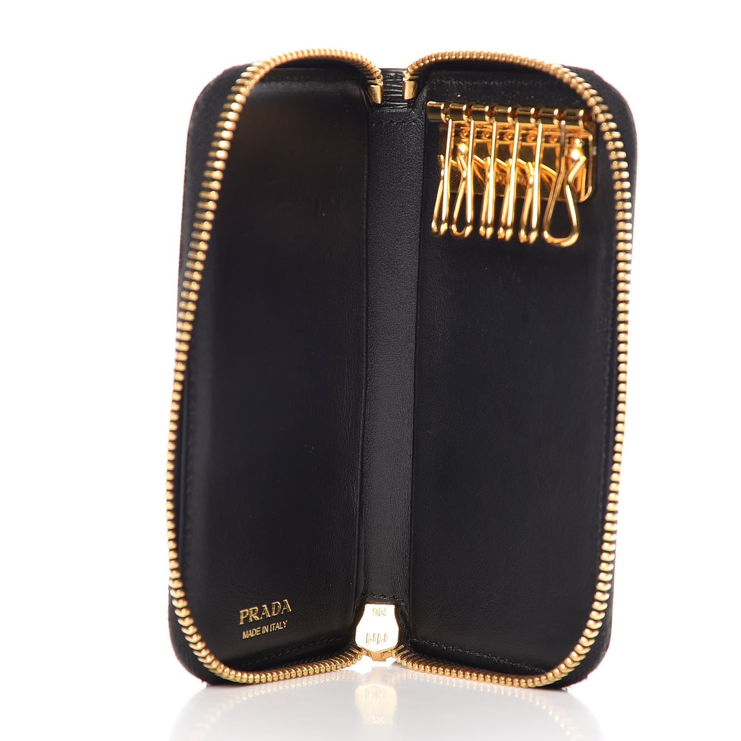 Vitello Move Zip Around 6 Key Holder Black