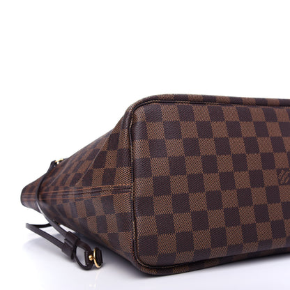 Louis Vuitton Damier Ebene Neo Neverfull MM Rose Ballerine 8 of 10
