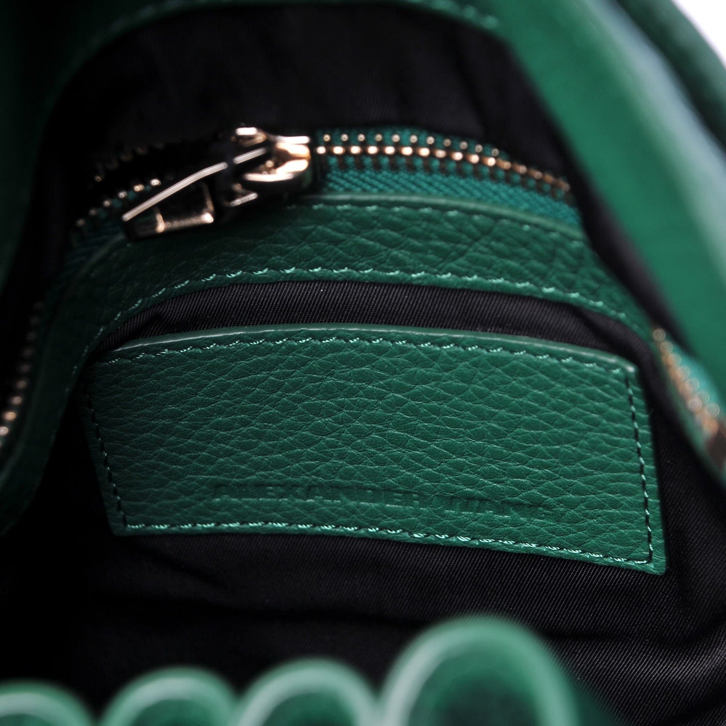 Pebbled Lambskin Diego Bucket Bag Vine Pale Gold Hardware