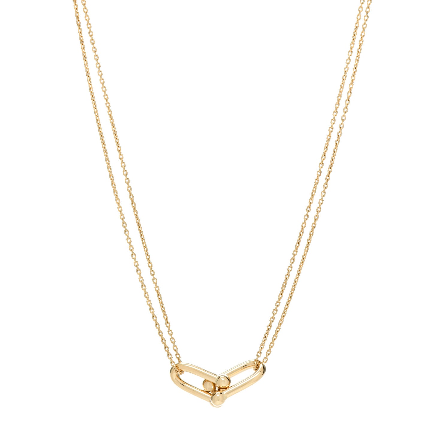 18K Yellow Gold HardWear Double Link Pendant Necklace