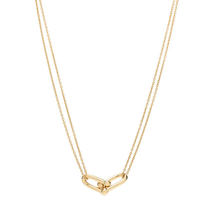 Tiffany 18K Yellow Gold HardWear Double Link Pendant Necklace 1 of 7