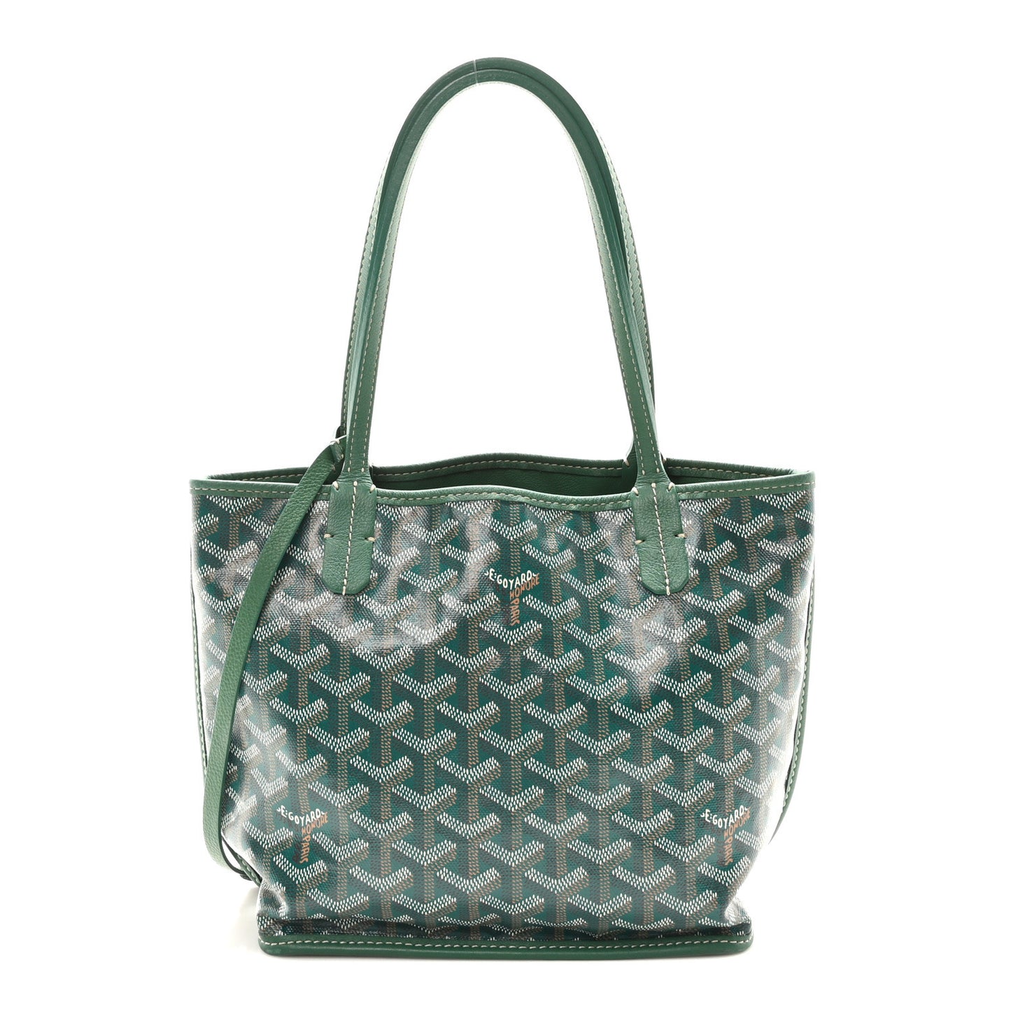 Goyardine Reversible Mini Anjou Green